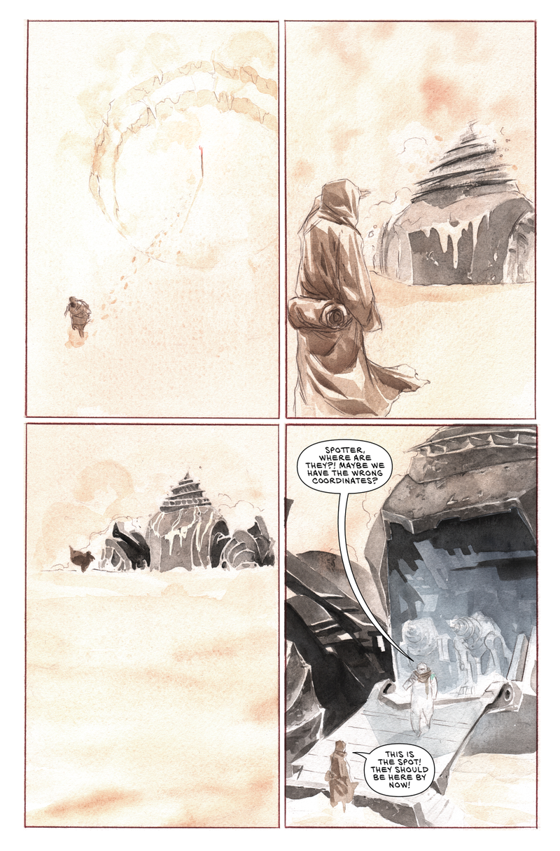 Illustration for article titled Exclusive Image preview: Dr. Quon’s secret origin is revealed in Descender #6